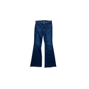 Lauren Ralph Lauren Modern Flare Jeans Dark Wash Stretch Size 8 31” Inseam